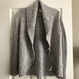 Heathered gray sweater